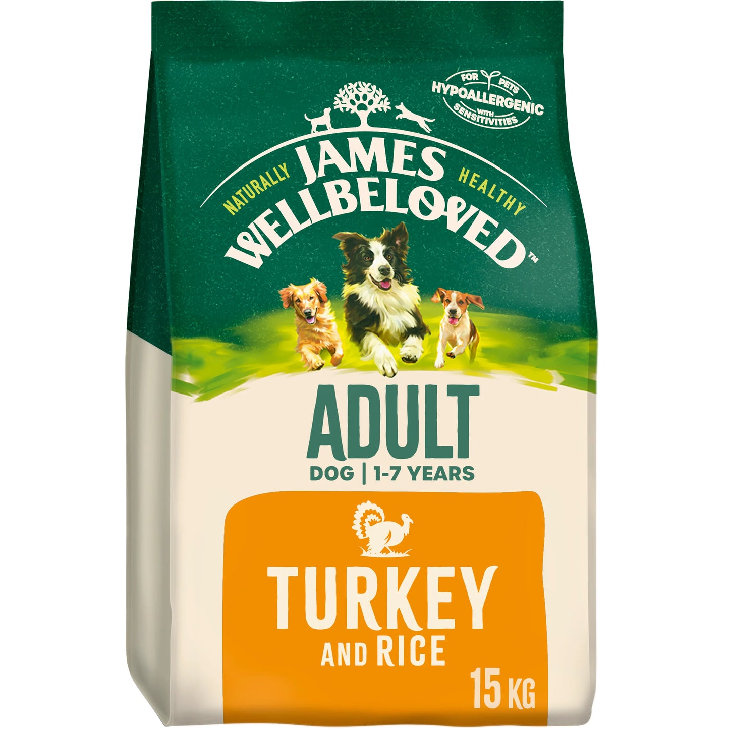 James Wellbeloved Turkey & Rice 15kg