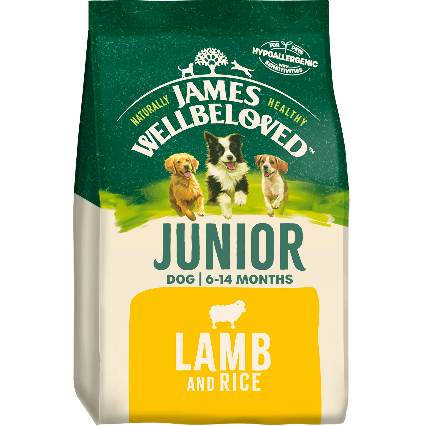 James Wellbeloved Junior Lamb & Rice 15kg