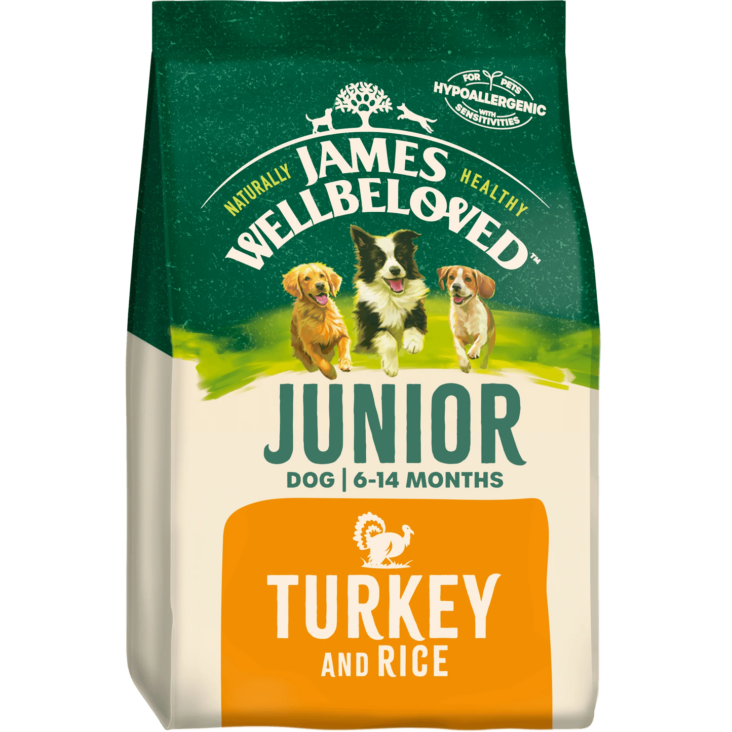 James Wellbeloved Junior Turkey & Rice 15kg