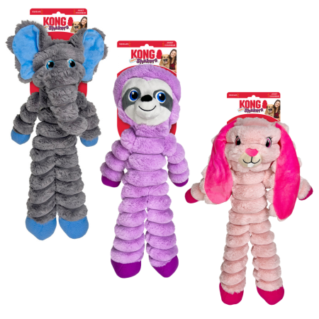 KONG Shakers Crumples - 3 Designs Soft Plush Floppy Dog Toys