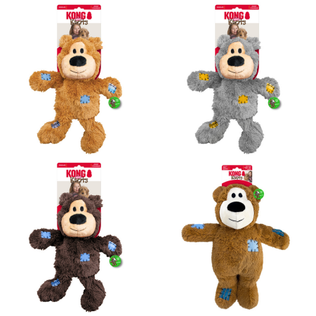 KONG Wild Knots Bear - 4 Sizes, 3 Colours