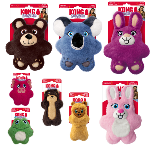 KONG Snuzzles - 8 Characters, 4 Sizes