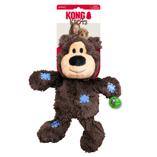 KONG Wild Knots Bear - 4 Sizes, 3 Colours