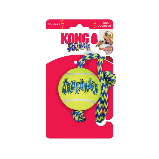 KONG Squeakair Ball with Rope