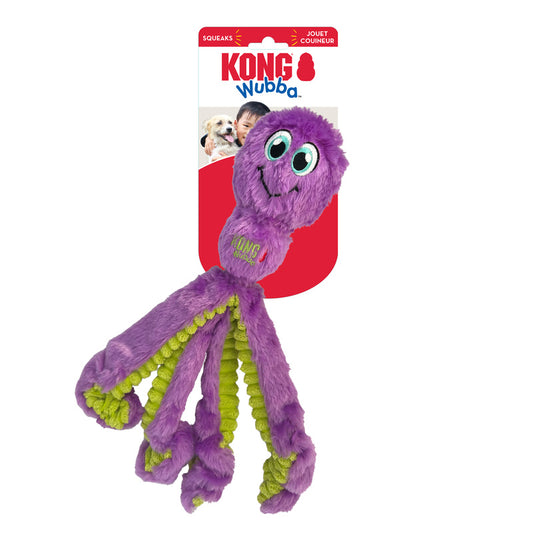 KONG Wubba Octopus - 2 Sizes, 3 Colours