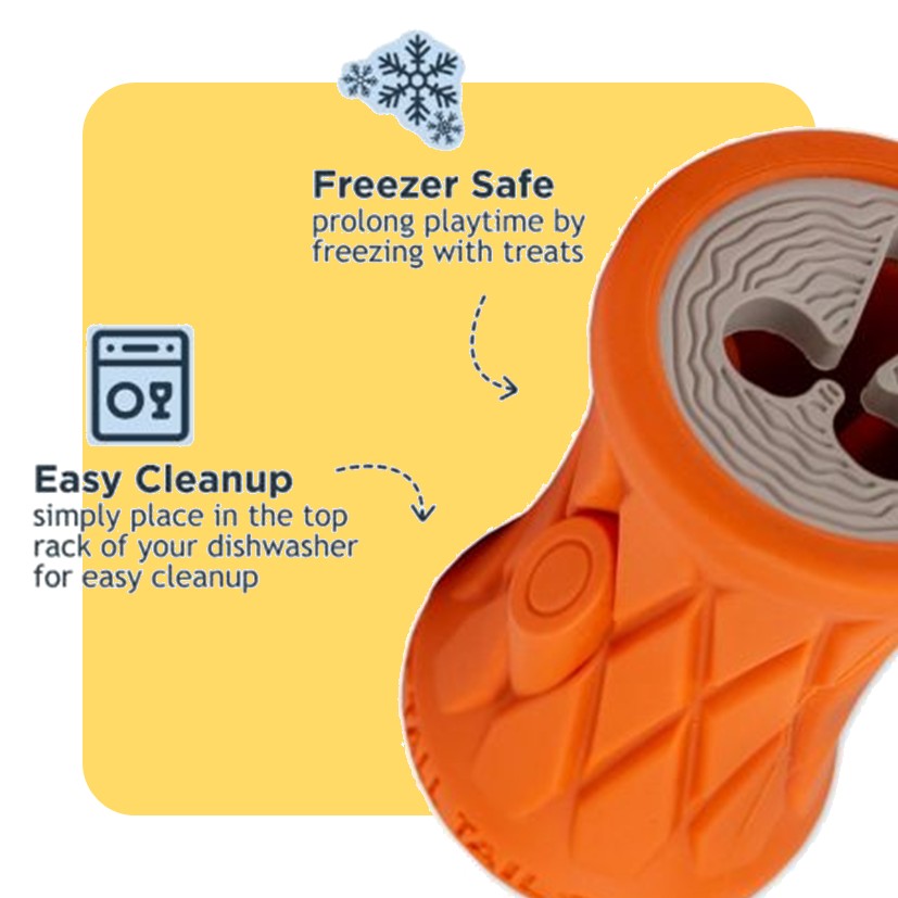 Tall Tails Natural Rubber Tree Trunk - Treat Dispenser - 5"