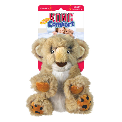 KONG Comfort Kiddos Pig, Lion, Elephant, Bear Plush Dog Toys with Removable Squeaker