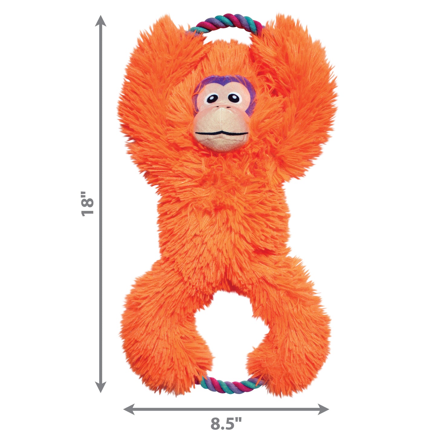 KONG Tuggz Monkey & Sloth Plush & Rope Dog Toys