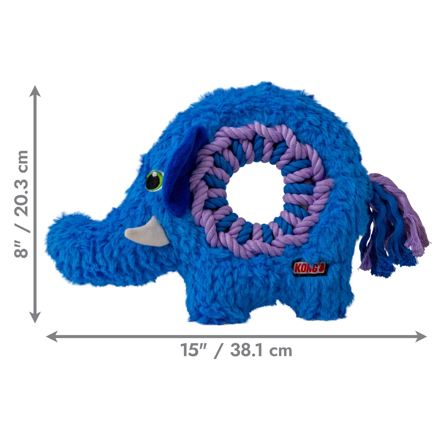KONG Ringaroo Elephant & Pig Plush Rope Toys