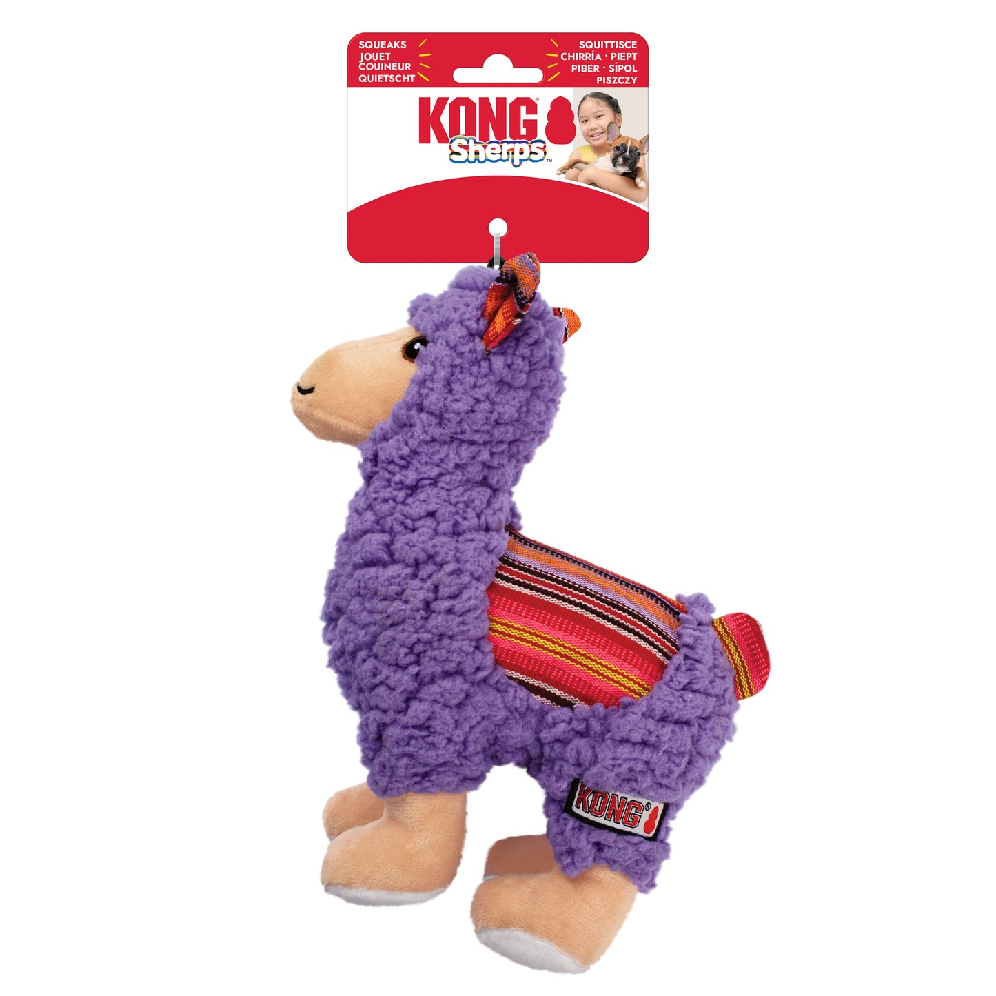 KONG Sherps Llama & Donkey Plush Soft Dog Toys