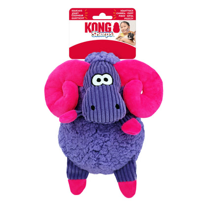KONG Sherps Llama and Donkey & KONG Sherps Floofs Bighorn, Moose and Sheep Plush Soft Dog Toys