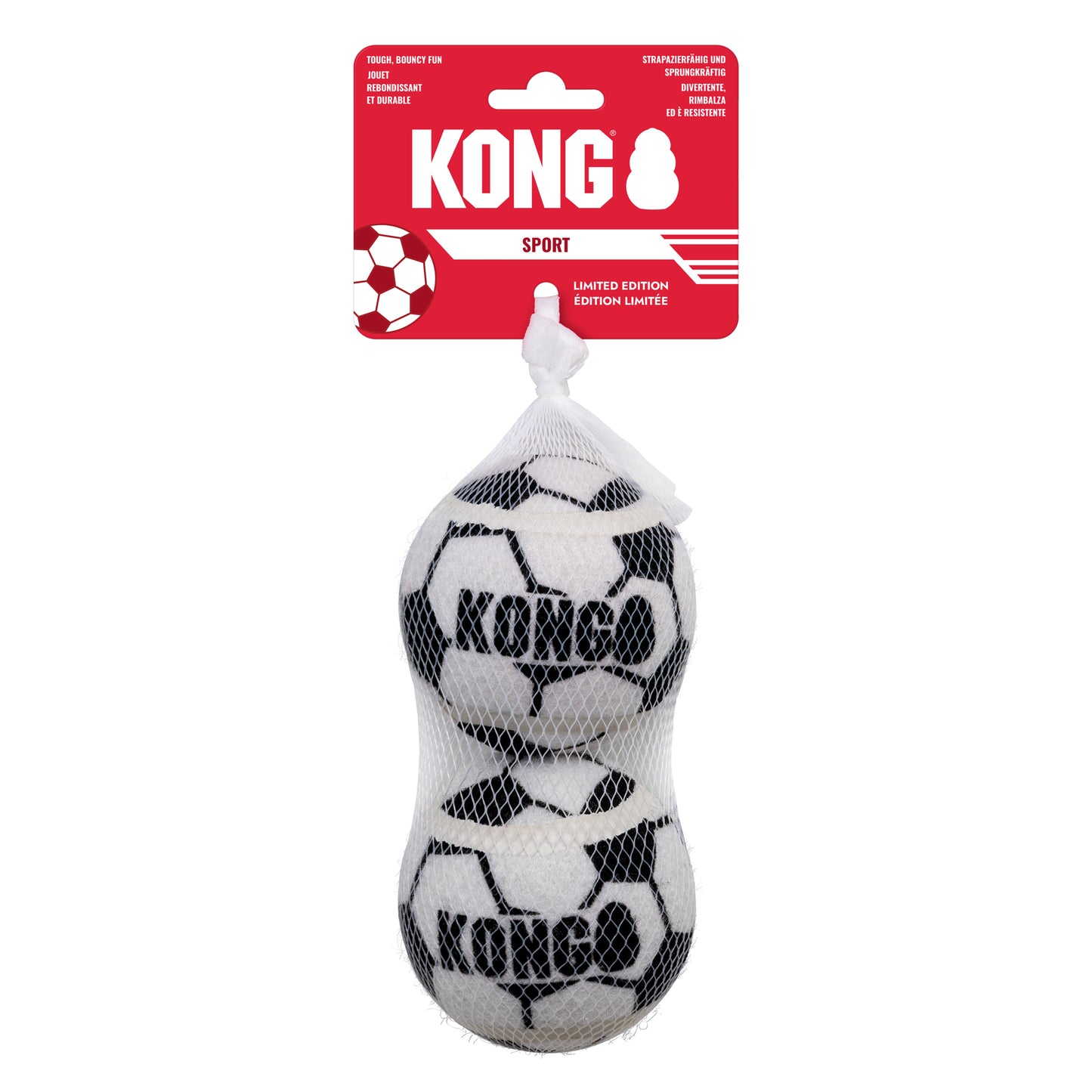 KONG Wild Knots Sports England Bears & Sport Soccer Balls, 4 Sizes World Cup 2026 Limited Edition