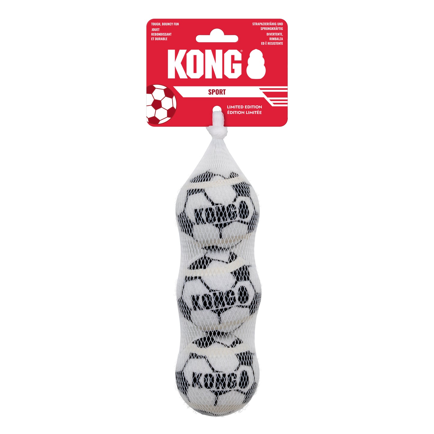 KONG Wild Knots Sports England Bears & Sport Soccer Balls, 4 Sizes World Cup 2026 Limited Edition