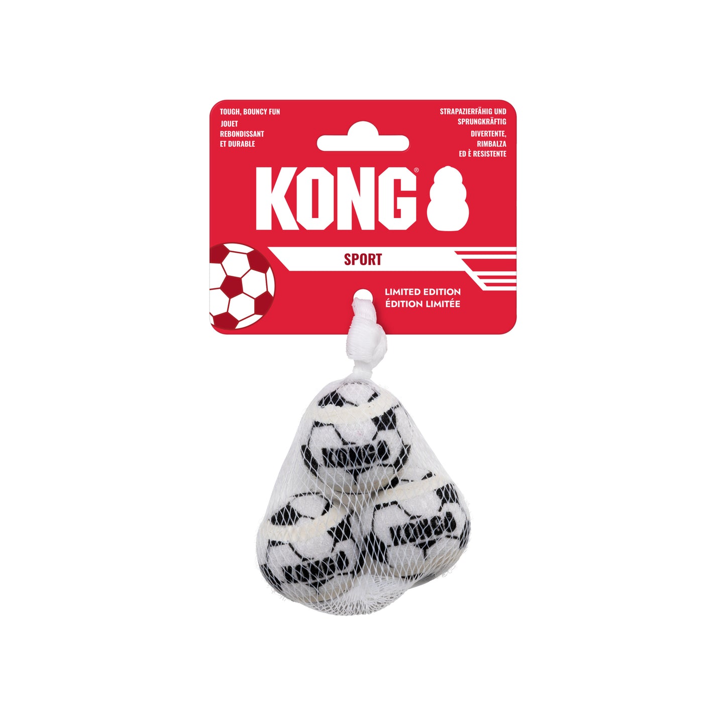 KONG Wild Knots Sports England Bears & Sport Soccer Balls, 4 Sizes World Cup 2026 Limited Edition