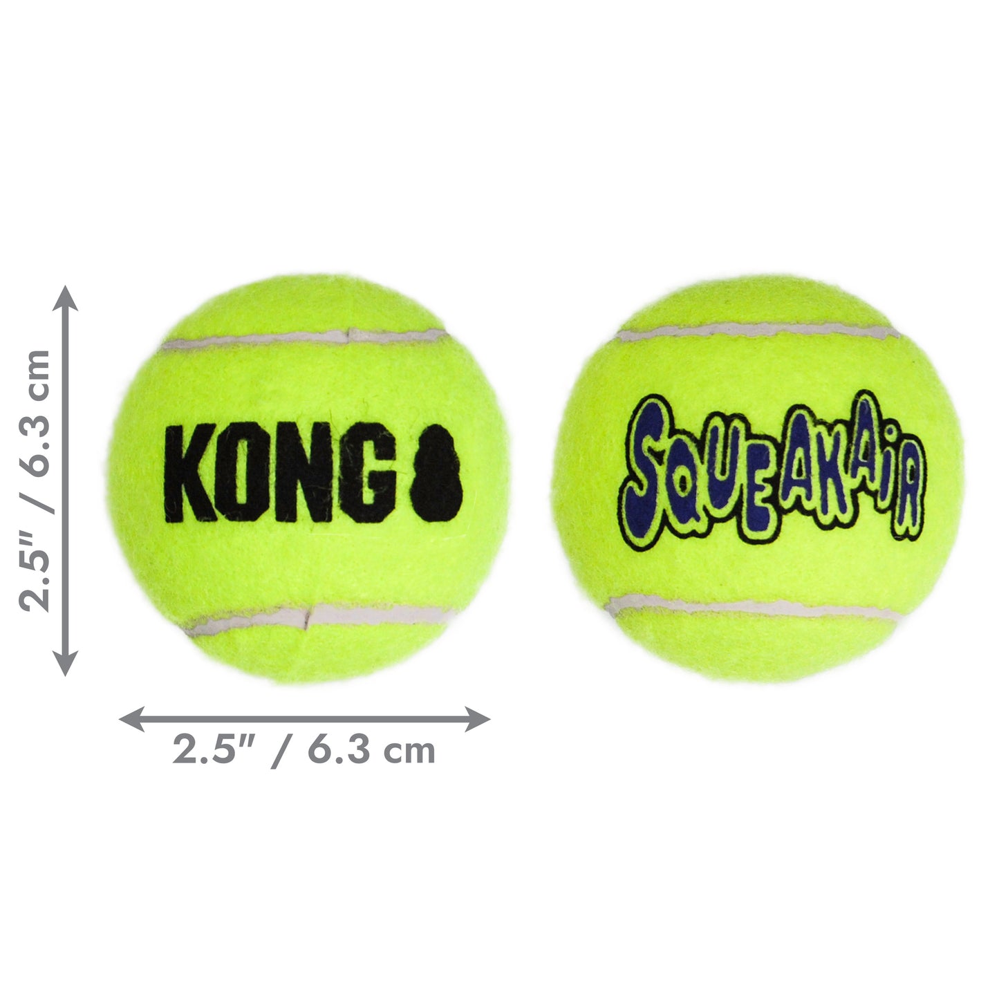 KONG Squeakair Balls, 4 Sizes plus Squeakair Ball with Rope