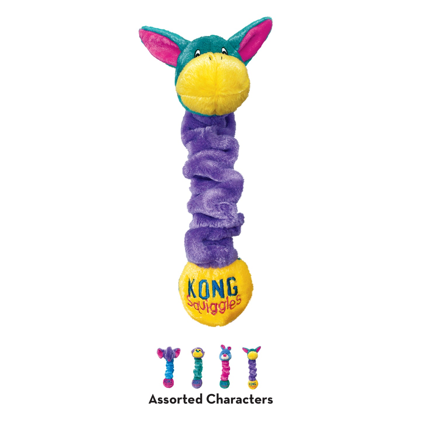 KONG Squiggles Soft Dog Toys - 2 Sizes