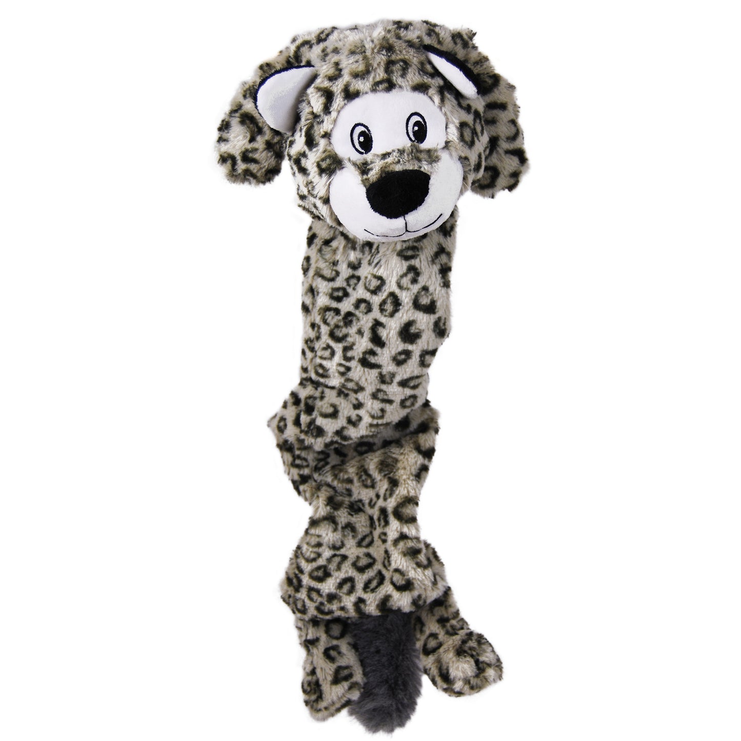 KONG Stretchezz Jumbo Tiger & Snow Leopard Plush Dog Toys