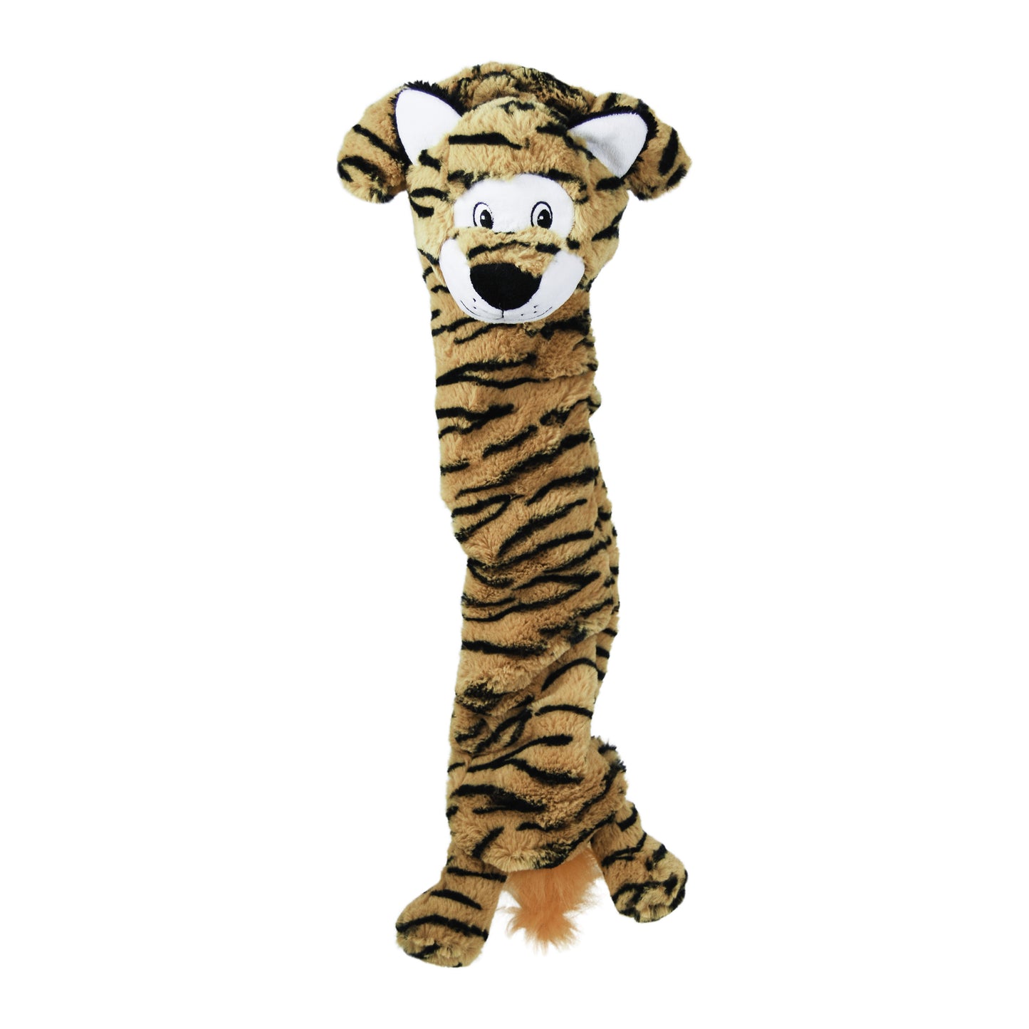 KONG Stretchezz Jumbo Tiger & Snow Leopard Plush Dog Toys