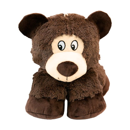 KONG Stretchezz Jumbo Tiger and Snow Leopard & KONG Stretchezz Legz Bear and Elephant Plush Dog Toys