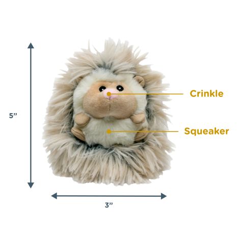 Tall Tails Baby Hedgehog with Squeaker - 5"