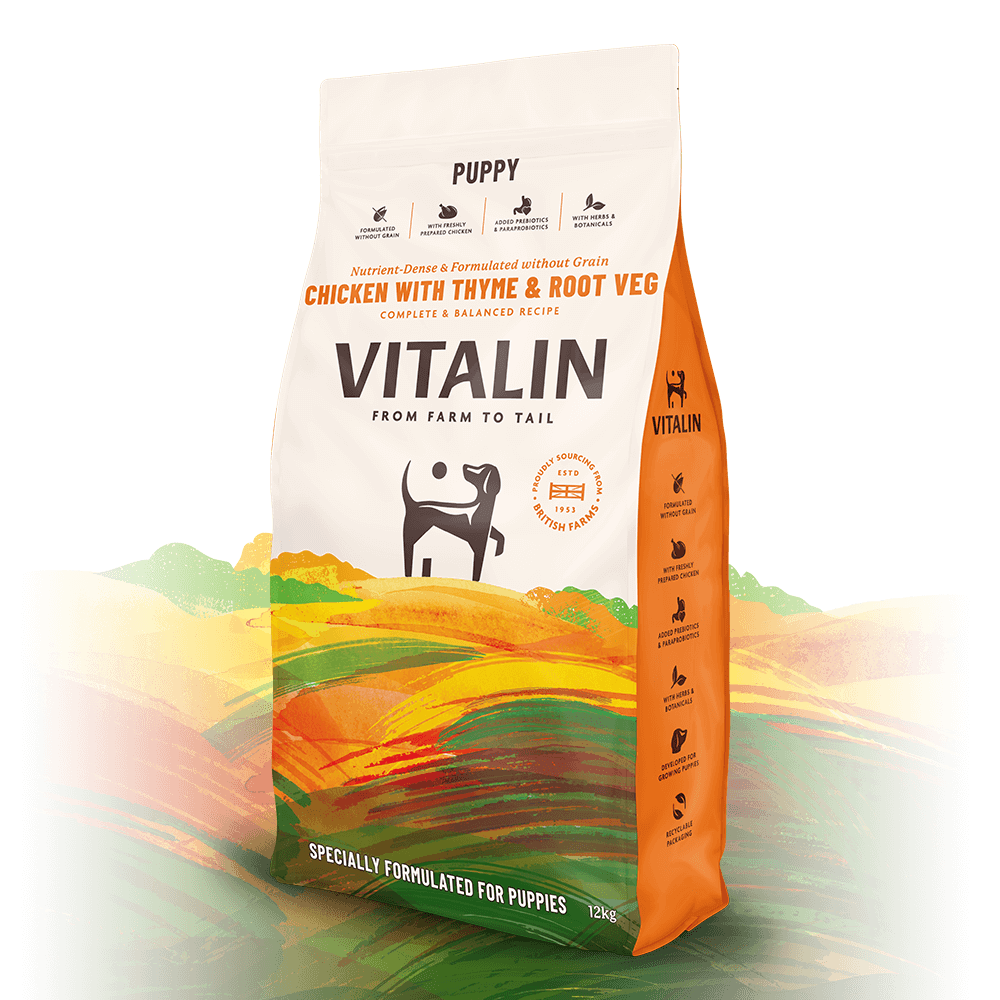 Vitalin Puppy Chicken with Thyme & Root Veg 12kg