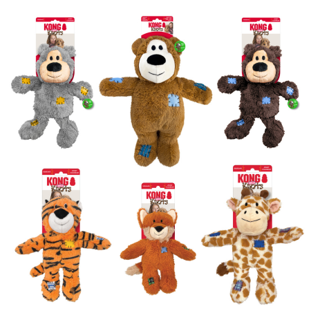 KONG Wild Knots Bear, Fox, Giraffe & Tiger - 4 Sizes