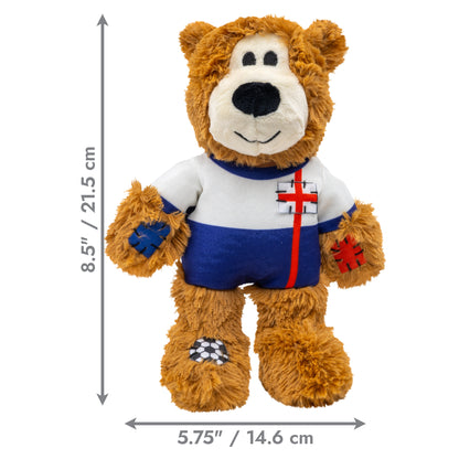 KONG Wild Knots Sports England Bears & Sport Soccer Balls, 4 Sizes World Cup 2026 Limited Edition