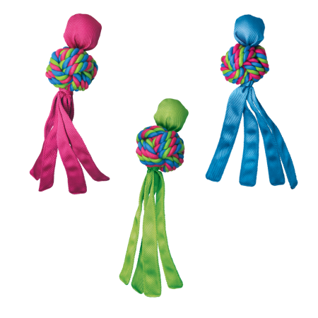 KONG Wubba Weaves - 2 Sizes, 3 Colours Dog Toy