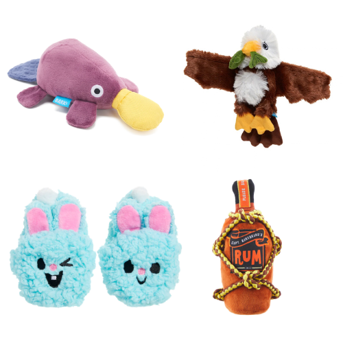BARK Barkbeard's Rum, Majestic Marty, Pippi Platypus & Yippy & Skippy Slippies