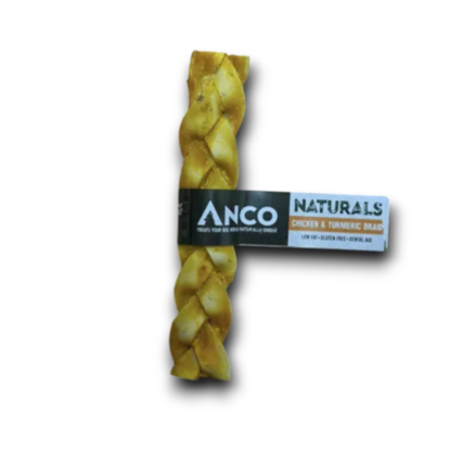 ANCO Natural Braids and Rolls - Beef, Camel, Chicken, Rabbit, Coconut, Honey, Mint & Turmeric