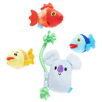 BARK Koa Koala & The Groupers Soft Dog Toys