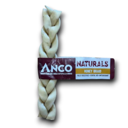 ANCO Natural Braids and Rolls - Beef, Camel, Chicken, Rabbit, Coconut, Honey, Mint & Turmeric