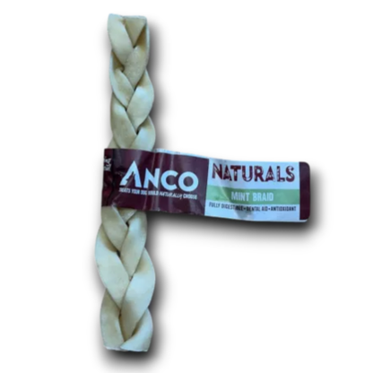 ANCO Natural Braids and Rolls - Beef, Camel, Chicken, Rabbit, Coconut, Honey, Mint & Turmeric
