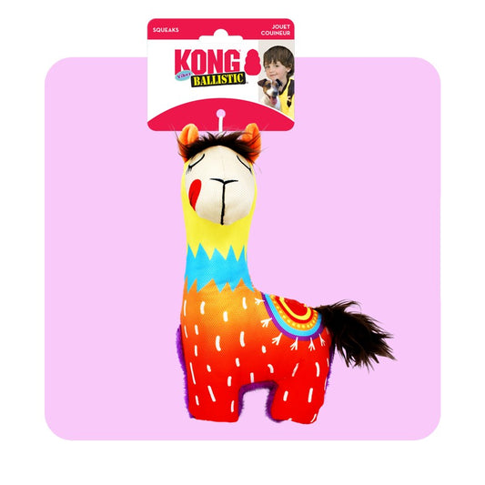 KONG Ballistic Vibez Llama - Durable Material Withstands Tough Play