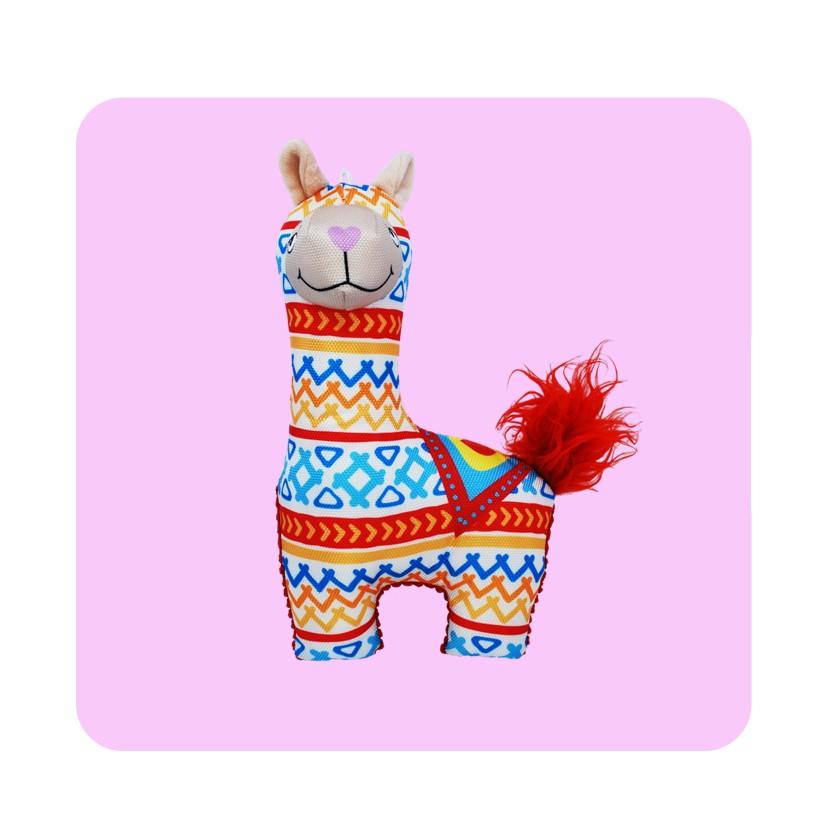 KONG Ballistic Vibez Llama - Durable Material Withstands Tough Play