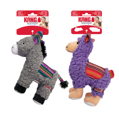 KONG Sherps Llama & Donkey Plush Soft Dog Toys