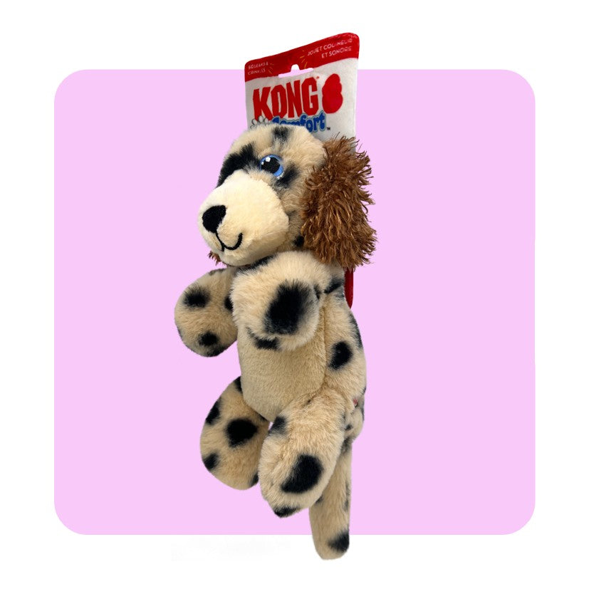 KONG Comfort Pups Spot - Super Plush Fur & Floppy Body