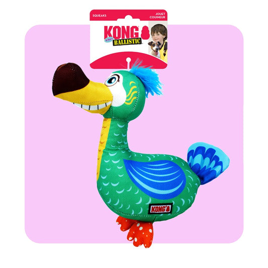 KONG Ballistic Vibez Birds - Durable Material Withstands Tough Play