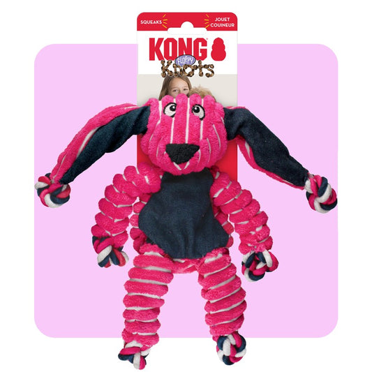 KONG Floppy Knots Bunny - Internal knotted Rope Satisfies Natural Instincts