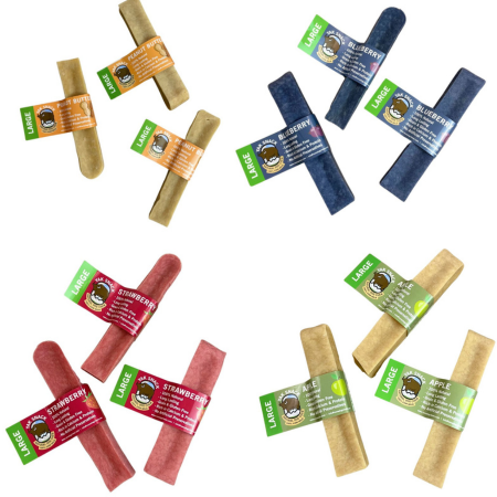 Yak Natural Dog Chews - Apple Yak, Blueberry Yak, Original Yak, Peanut Butter Yak, Strawberry Yak (Yakers)