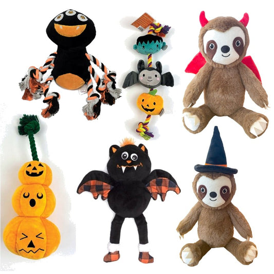Halloween Soft Plush & Rope Dog Toys Limited Stock